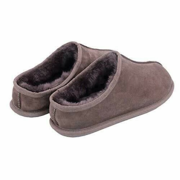 NEW KIRKLAND SIGNATURE | Shearling Clog Slippers BROWN SLIP ON COMFORT LIGHTWEIG - Picture 5 of 5